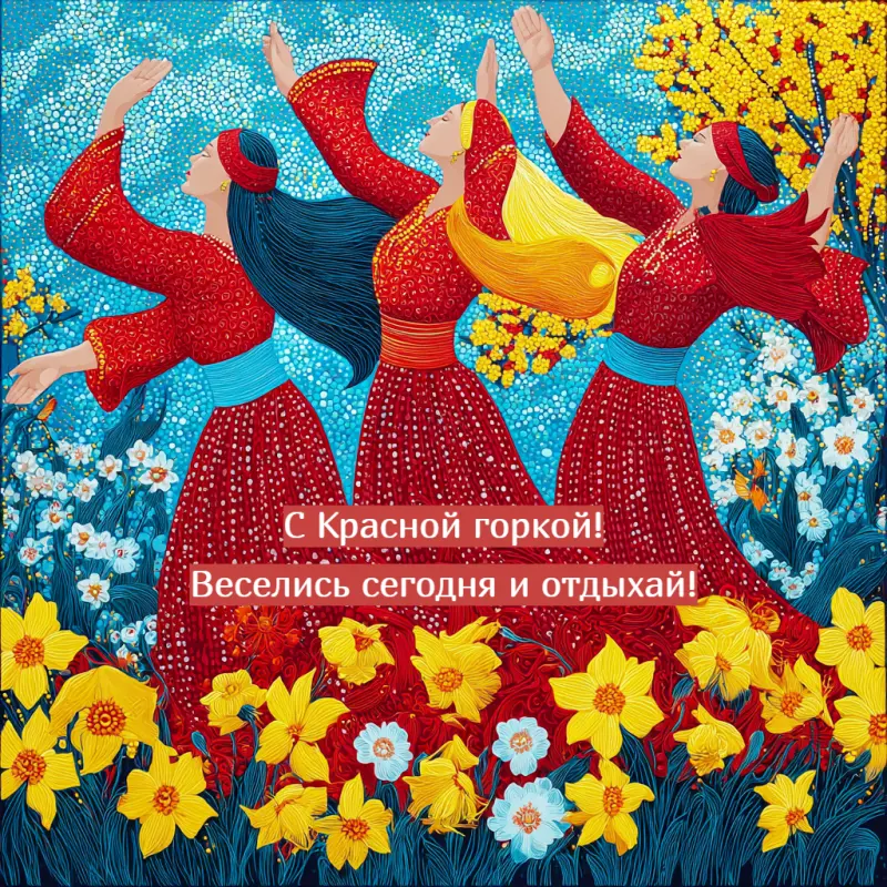 Красивые открытки на Красную горку 2026: скачать и поздравить близких