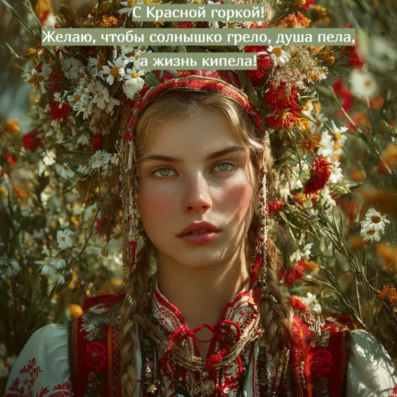 Красивые открытки на Красную горку 2026: скачать и поздравить близких