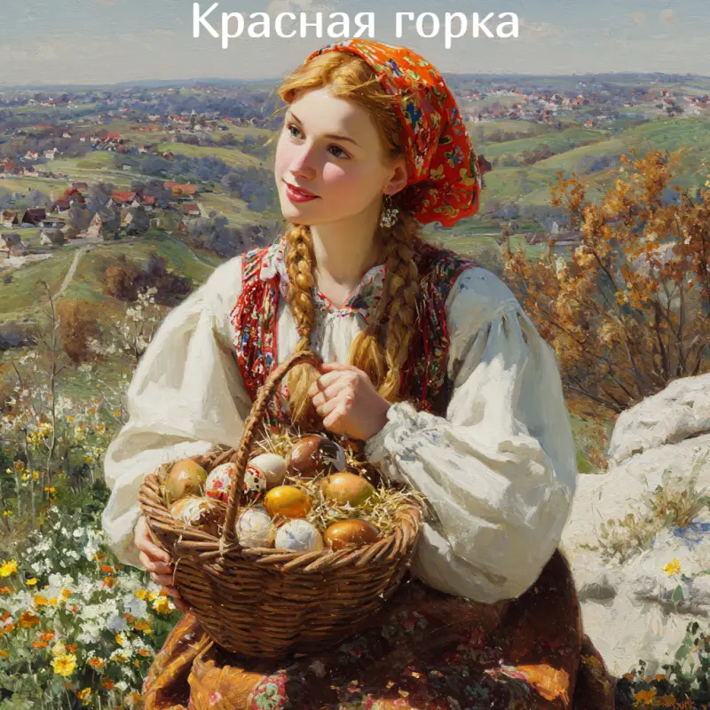 Красивые открытки на Красную горку 2026: скачать и поздравить близких