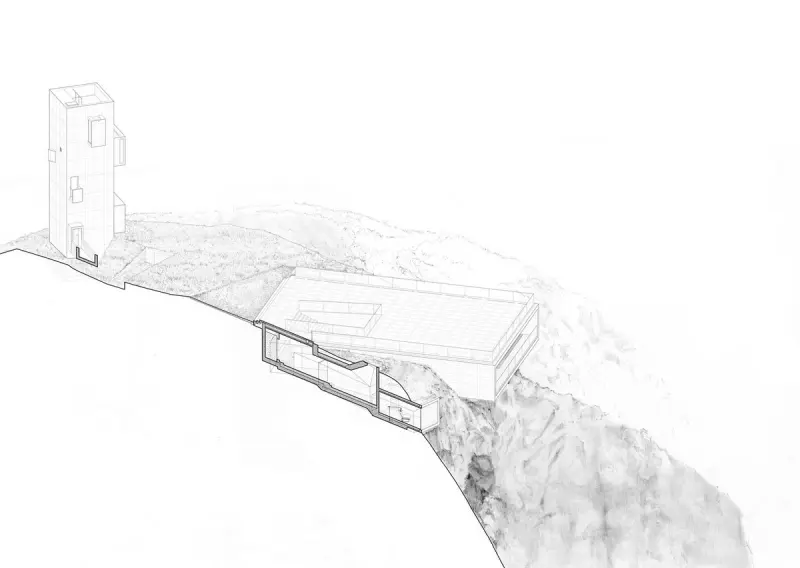 Дом-башня и кафе на краю скалы: архитектурный шедевр в Китае