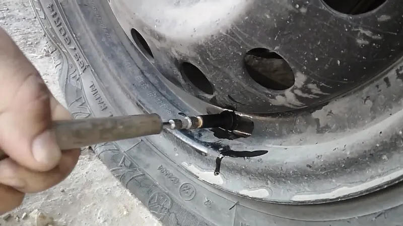 Быстрая замена вентиля на колесе без снятия шины