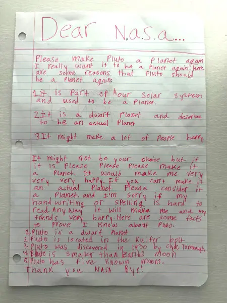 Школьница бросила вызов НАСА: «Верните Плутону звание планеты!»
