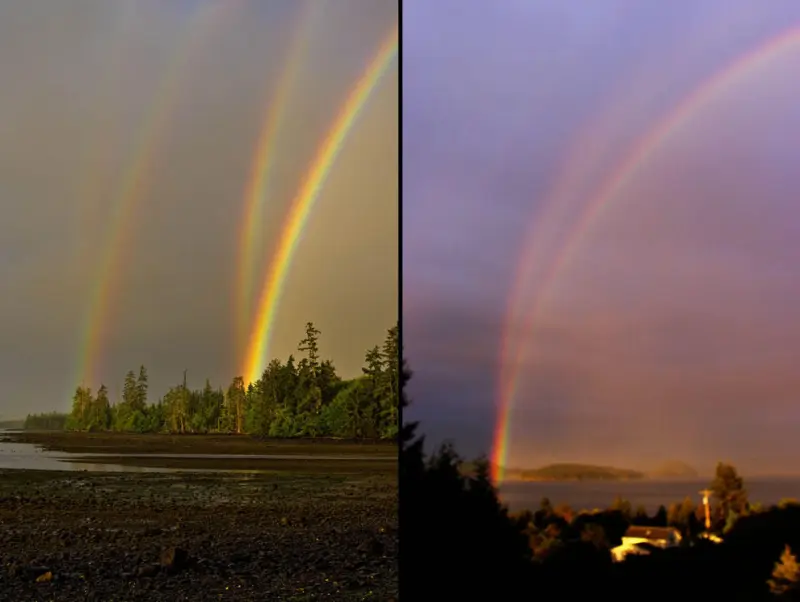 Двойная радуга: магия неба и знак большой удачи