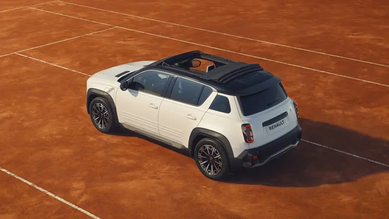 Renault 4 Roland-Garros: Электрический паркетник с тканевой крышей в честь турнира