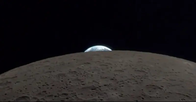 Земной закат глазами астронавтов: новые кадры с лунной орбиты