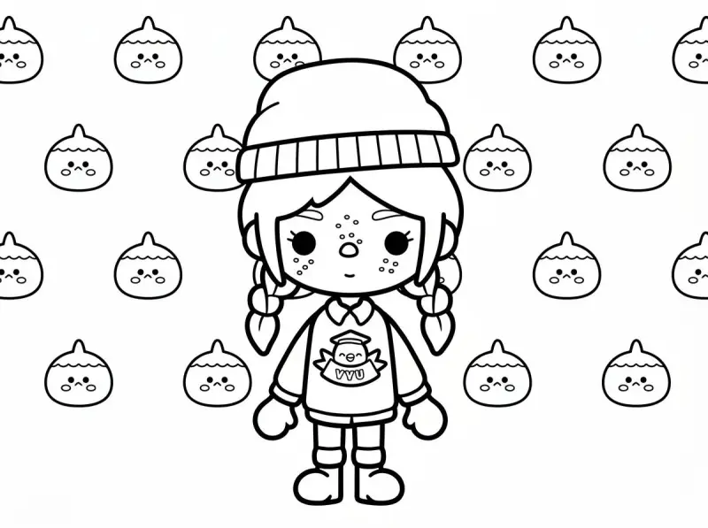 Бесплатные раскраски Toca Boca: 30 картинок для печати и творчества 30 раскрасок Toca Boca для печати: бесплатный сборник для детей