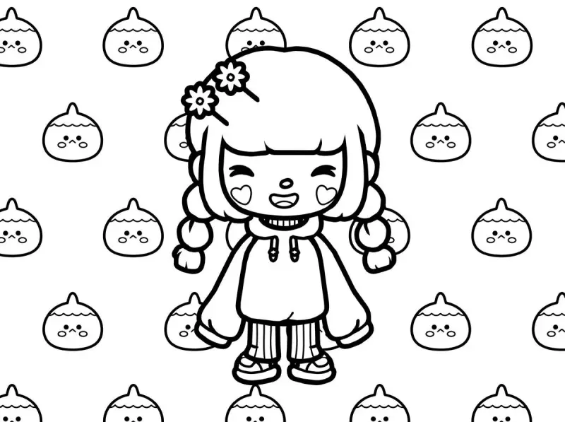 30 раскрасок Toca Boca для печати: бесплатный сборник для детей