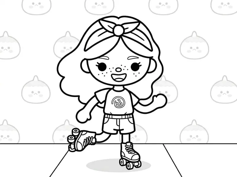 30 раскрасок Toca Boca для печати: бесплатный сборник для детей