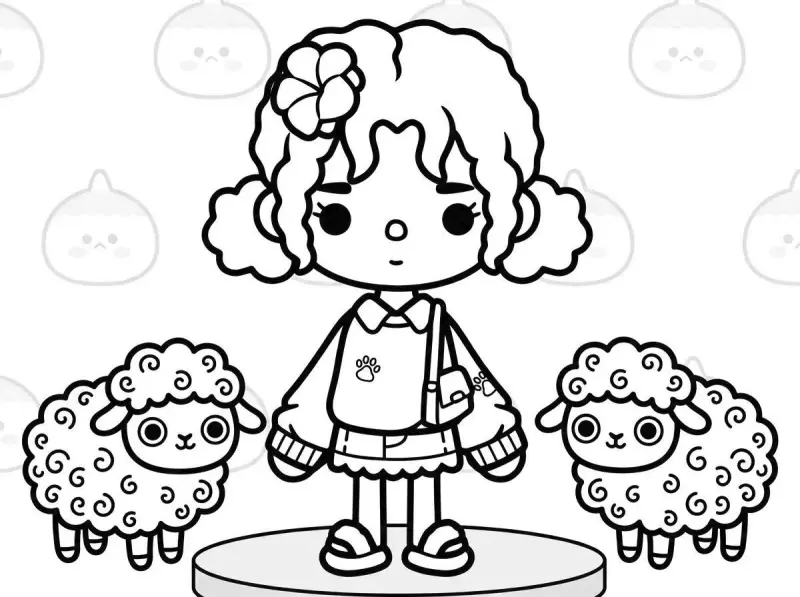 30 раскрасок Toca Boca для печати: бесплатный сборник для детей