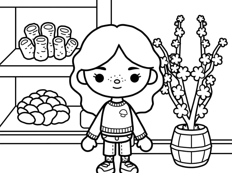 30 раскрасок Toca Boca для печати: бесплатный сборник для детей