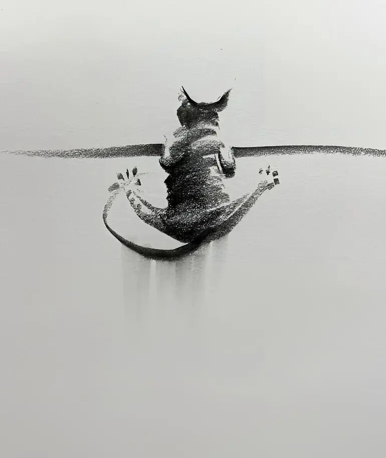 Карандашные котики Шоу Синя: минимализм, который вдохновляет