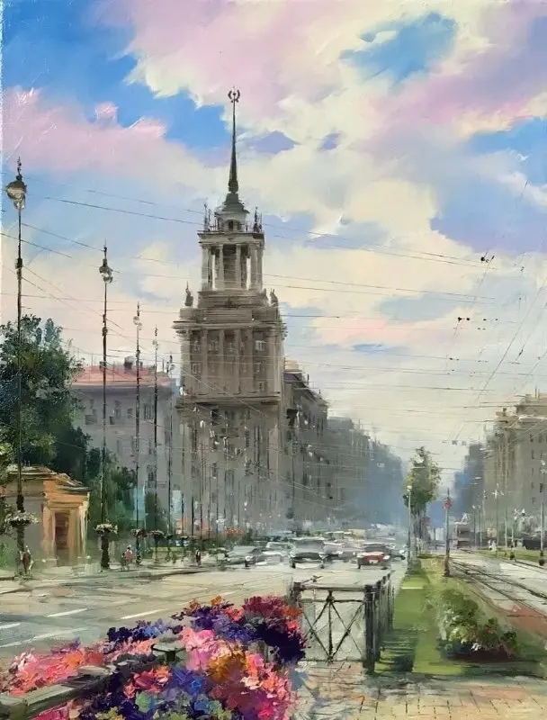 Северная столица в красках: уникальная подборка картин Петербурга от 18 века до наших дней Санкт-Петербург, живопись, картины, акварель, гравюра, история, архитектура, Петербург в картинах художников, подборка