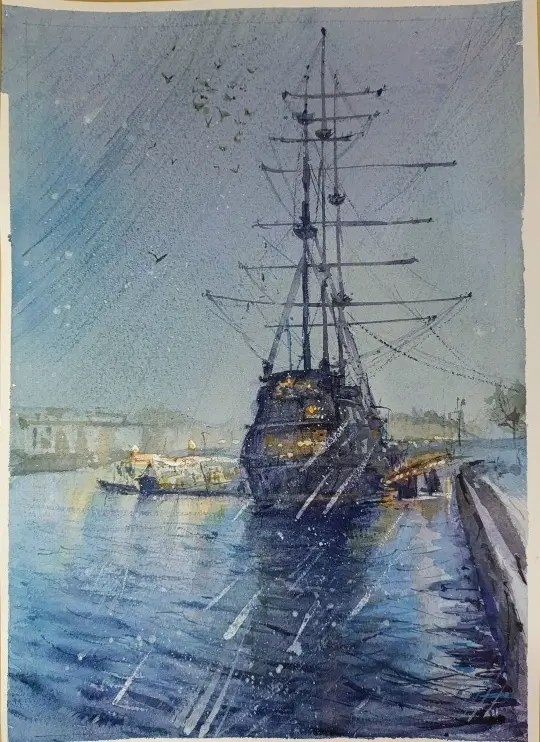 Северная столица в красках: уникальная подборка картин Петербурга от 18 века до наших дней Санкт-Петербург, живопись, картины, акварель, гравюра, история, архитектура, Петербург в картинах художников, подборка