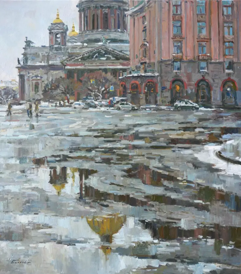 Северная столица в красках: уникальная подборка картин Петербурга от 18 века до наших дней Санкт-Петербург, живопись, картины, акварель, гравюра, история, архитектура, Петербург в картинах художников, подборка