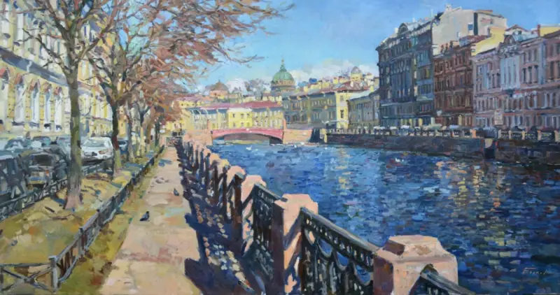 Северная столица в красках: уникальная подборка картин Петербурга от 18 века до наших дней Санкт-Петербург, живопись, картины, акварель, гравюра, история, архитектура, Петербург в картинах художников, подборка