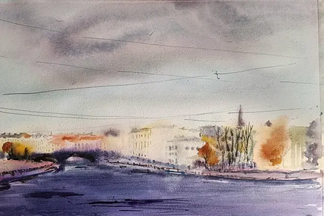 Северная столица в красках: уникальная подборка картин Петербурга от 18 века до наших дней Санкт-Петербург, живопись, картины, акварель, гравюра, история, архитектура, Петербург в картинах художников, подборка