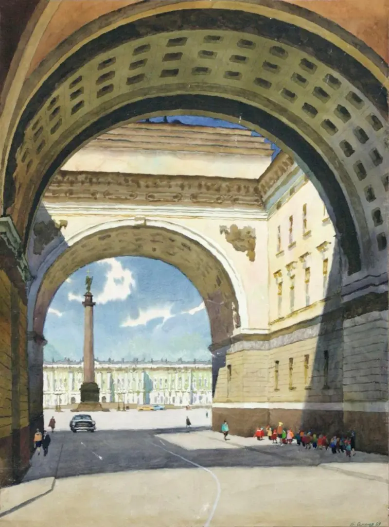 Северная столица в красках: уникальная подборка картин Петербурга от 18 века до наших дней Санкт-Петербург, живопись, картины, акварель, гравюра, история, архитектура, Петербург в картинах художников, подборка