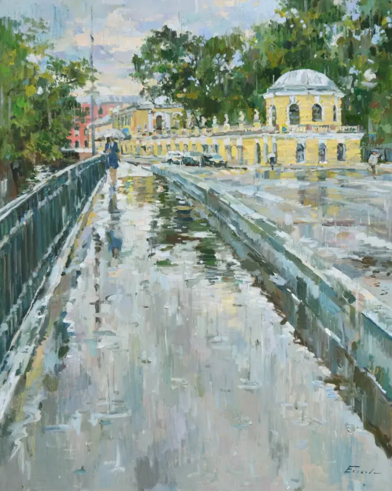 Северная столица в красках: уникальная подборка картин Петербурга от 18 века до наших дней Санкт-Петербург, живопись, картины, акварель, гравюра, история, архитектура, Петербург в картинах художников, подборка