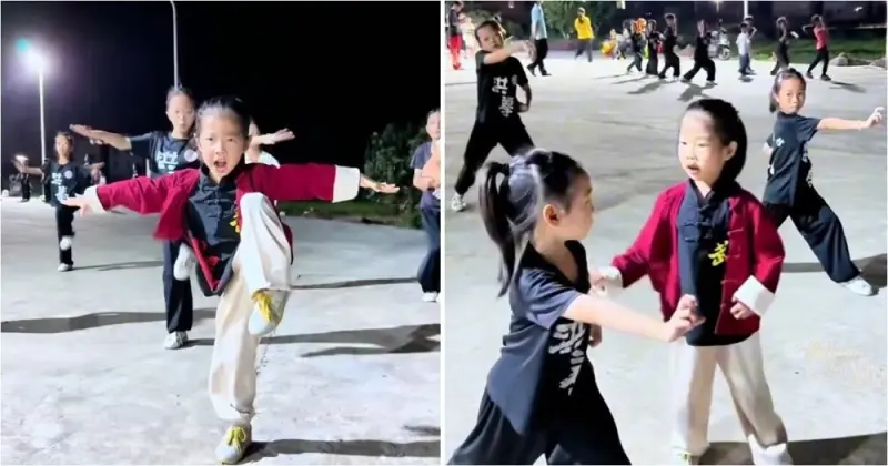 Самый суровый тренер: пятилетняя девочка из Китая учит боевым искусствам