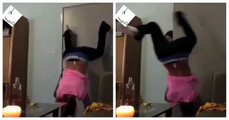 «Она не ожидала»: горячий тверк закончился эпичным провалом из-за двери