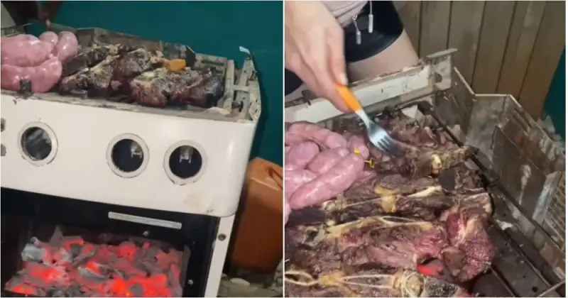 Гриль из газовой плиты: парагвайский способ