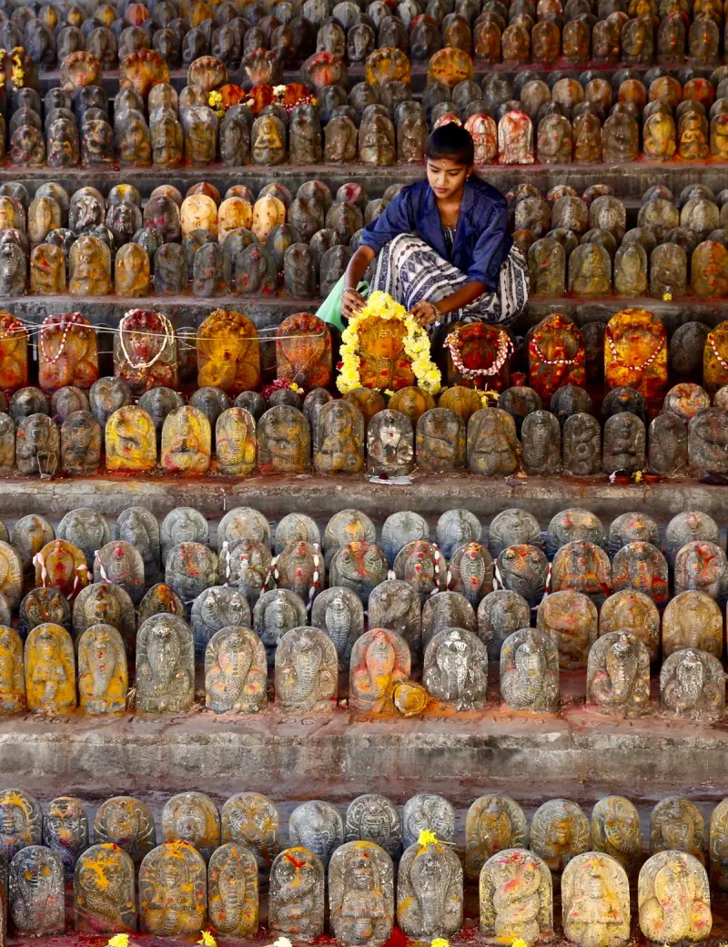 Быт и контрасты: 40 снимков из Индии, которые заставят задуматься Индия, фотографии, жизнь, контрасты, Реутер, Нью-Дели, культура, бедность