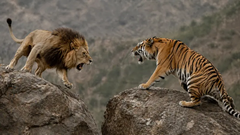 Лев или тигр: кто победит в смертельной битве один на один?