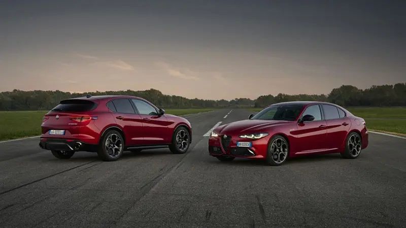 Новые Alfa Romeo Giulia и Stelvio: ставка на мощный бензин, а не на батарейки Alfa Romeo, Giulia, Stelvio, новый кузов, 2028 год, двигатель Hurricane, STLA Large, гибриды, электромобили, новинки авто