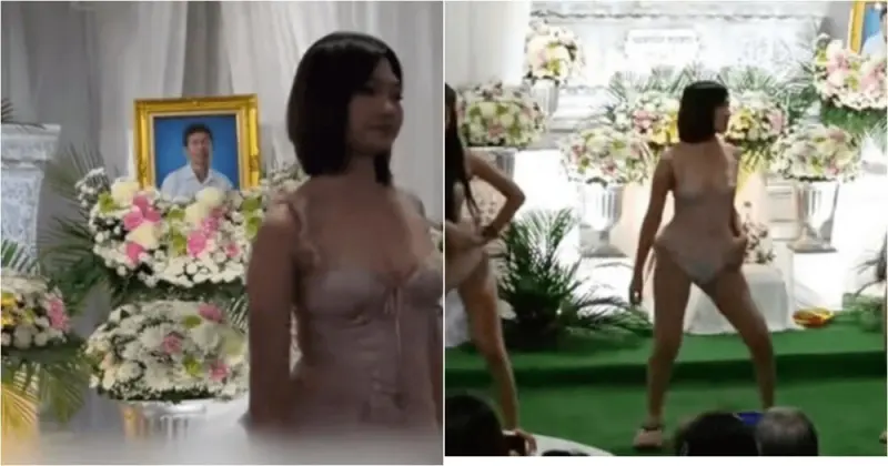 «Человек-легенда»: на похоронах мужчины устроили танец полураздетых девушек