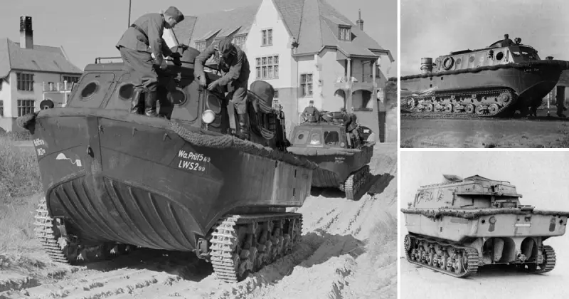 Плавающий танк или сухопутный катер? Необычная судьба Land-Wasser-Schlepper land-wasser-schlepper, lws, амфибия, вермахт, rheinmetall-borsig, морской лев, тягач, вторая мировая война, военная техника, вов