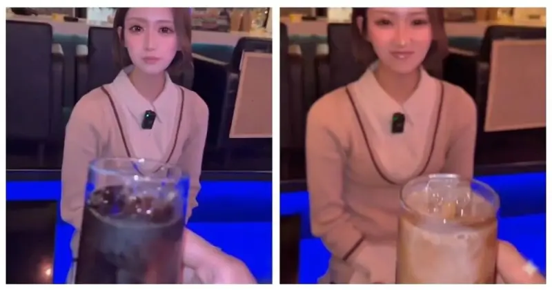 Странная услуга в японском баре: официантка плюет в кофе Япония, Осака, бар, кофе, официантка, странная услуга, шокирующее видео, японцы