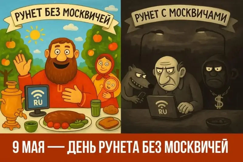«Дни без москвичей»: угарные мемы про отключение интернета в столице мемы, шутки, интернет, Москва, отключение, майские праздники, приколы, рунет, москвичи, детокс