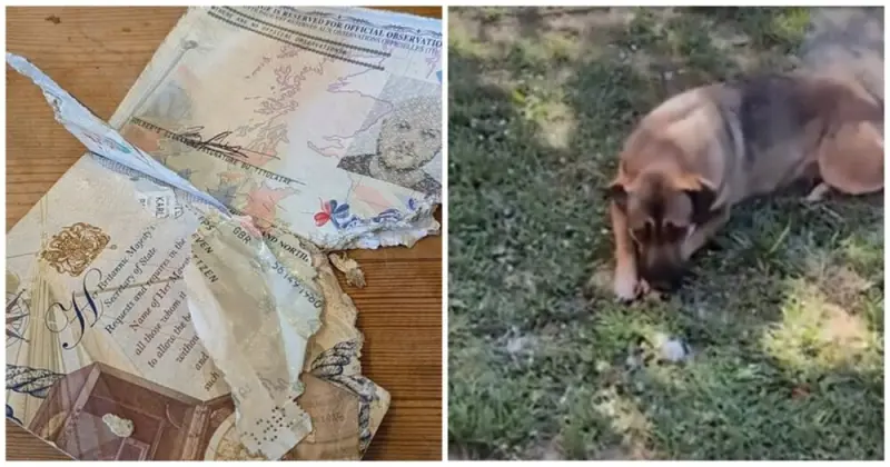 Щенок уничтожил паспорт британского туриста: видео инцидента