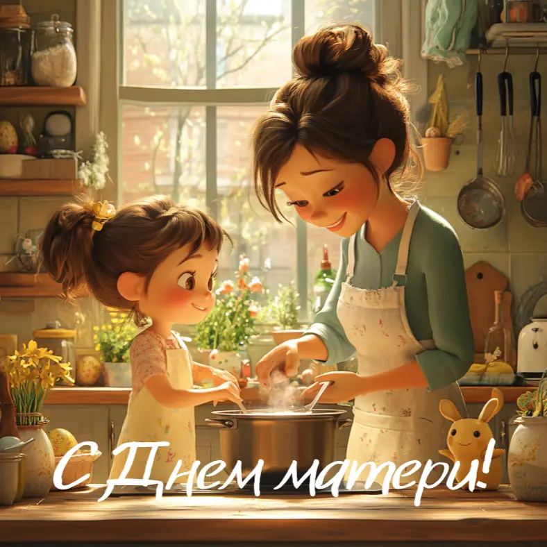 Красивые открытки на День матери: с детьми, цветами и животными День матери, открытки, поздравления, подарки маме, цветы, животные, дети, праздник