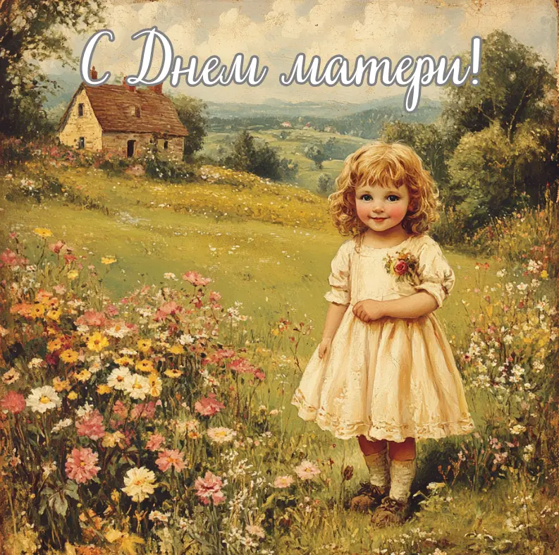 Красивые открытки на День матери: с детьми, цветами и животными День матери, открытки, поздравления, подарки маме, цветы, животные, дети, праздник