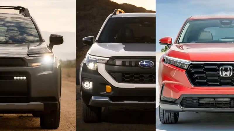 Какой гибридный кроссовер лучше: Toyota RAV4, Honda CR-V или Subaru Forester? Toyota RAV4, Honda CR-V, Subaru Forester, гибрид, кроссовер, сравнение, полный привод, выбор авто, японские авто