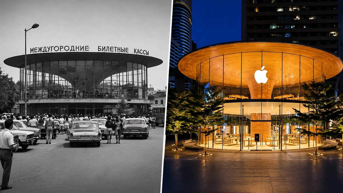 Советские вокзалы и Apple Store: кто у кого украл дизайн?