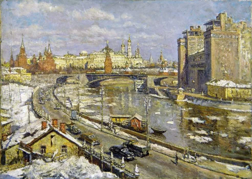 Москва, какой вы её не видели: подборка картин от классики до современности Москва, живопись, художники, городской пейзаж, история, искусство, ностальгия