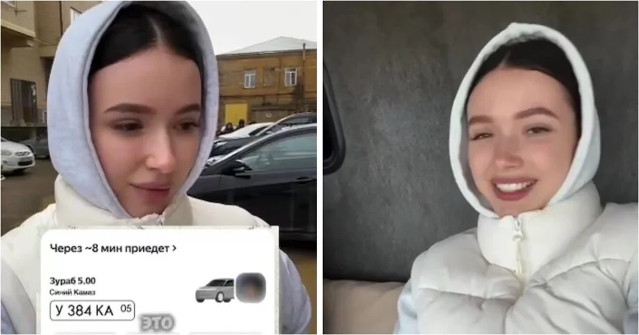 «Тяжёлый люкс»: в Махачкале таксист приехал на вызов на КамАЗе Махачкала, такси, КамАЗ, прикол, видео, дождь