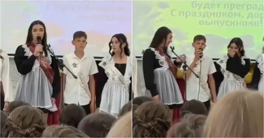 Эпичная оговорка на линейке: девятиклассник пожелал учителям «покоя»