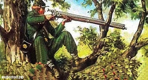 «Берданка»: как винтовка стала легендой и оружием снайперов берданка, винтовка, история, оружие, снайперы, гражданская война, США, Хайрем Бердан