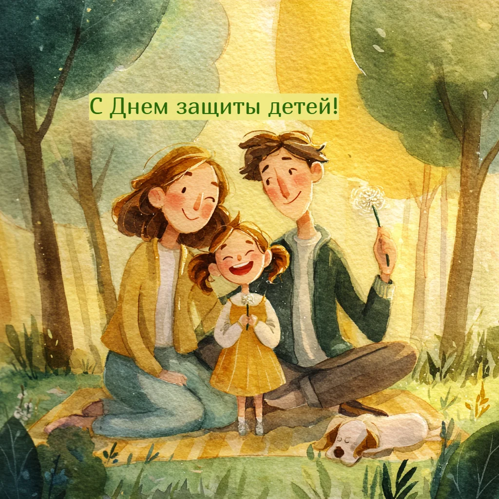 30+ милых открыток к 1 июня: поздравьте близких с Днем защиты детей открытки, день защиты детей, 1 июня, поздравления, картинки, дети