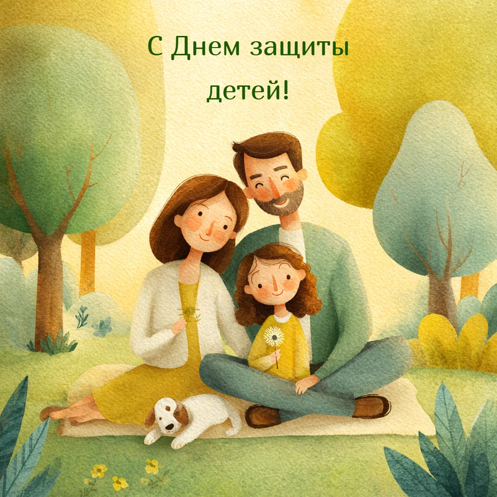 30+ милых открыток к 1 июня: поздравьте близких с Днем защиты детей открытки, день защиты детей, 1 июня, поздравления, картинки, дети