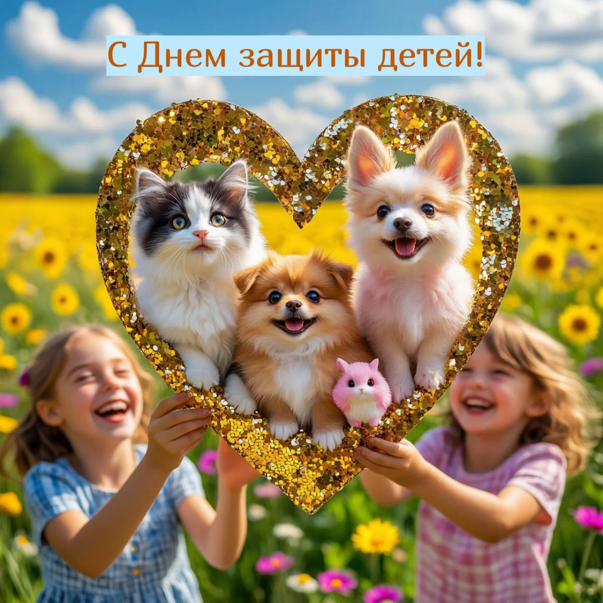 30+ милых открыток к 1 июня: поздравьте близких с Днем защиты детей открытки, день защиты детей, 1 июня, поздравления, картинки, дети
