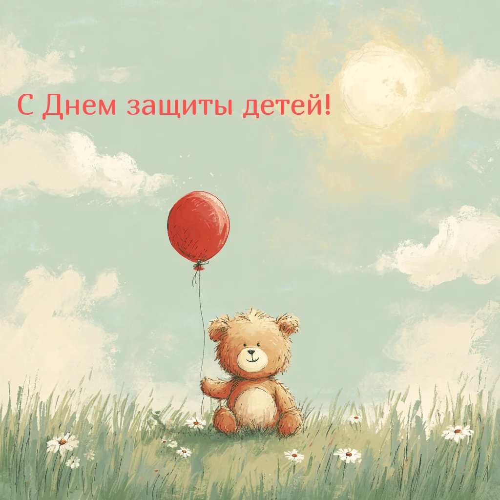 30+ милых открыток к 1 июня: поздравьте близких с Днем защиты детей открытки, день защиты детей, 1 июня, поздравления, картинки, дети
