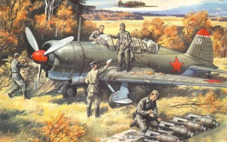 Стальные птицы Победы: живопись о советских летчиках советская авиация, живопись, война, летчики, самолеты, подвиг, история, искусство, подборка