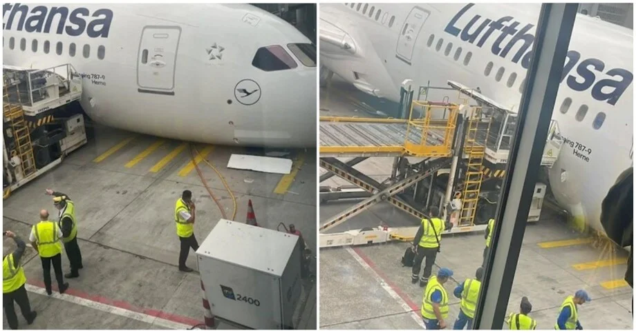 Лайнер Lufthansa «прилег отдохнуть» в аэропорту