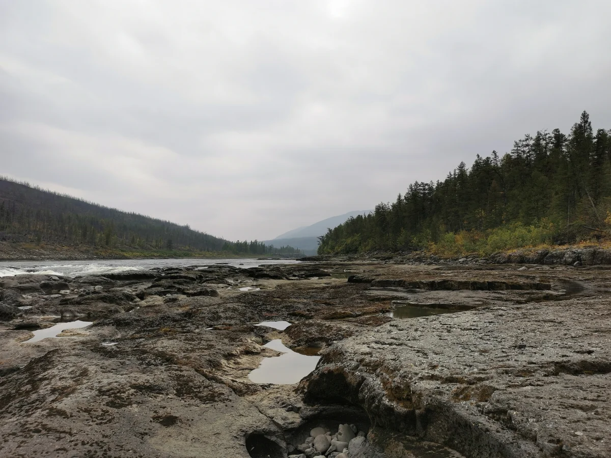 Большой Курейский — самый мощный водопад в России водопад, плато Путорана, Красноярский край, природа, туризм, Норильск