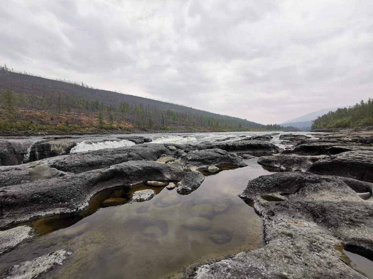 Большой Курейский — самый мощный водопад в России водопад, плато Путорана, Красноярский край, природа, туризм, Норильск