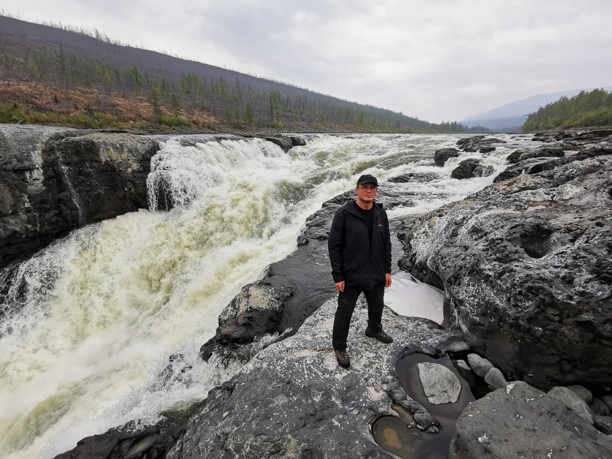 Большой Курейский — самый мощный водопад в России водопад, плато Путорана, Красноярский край, природа, туризм, Норильск